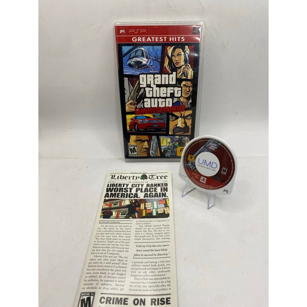 Grand Theft Auto: Liberty City Stories (Sony PSP, 2005) complete in box CIB
